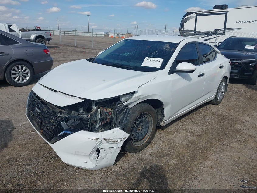 Vin: 3n1ab8bv8ry210423, lot: 46677944, nissan sentra s xtronic cvt 20242