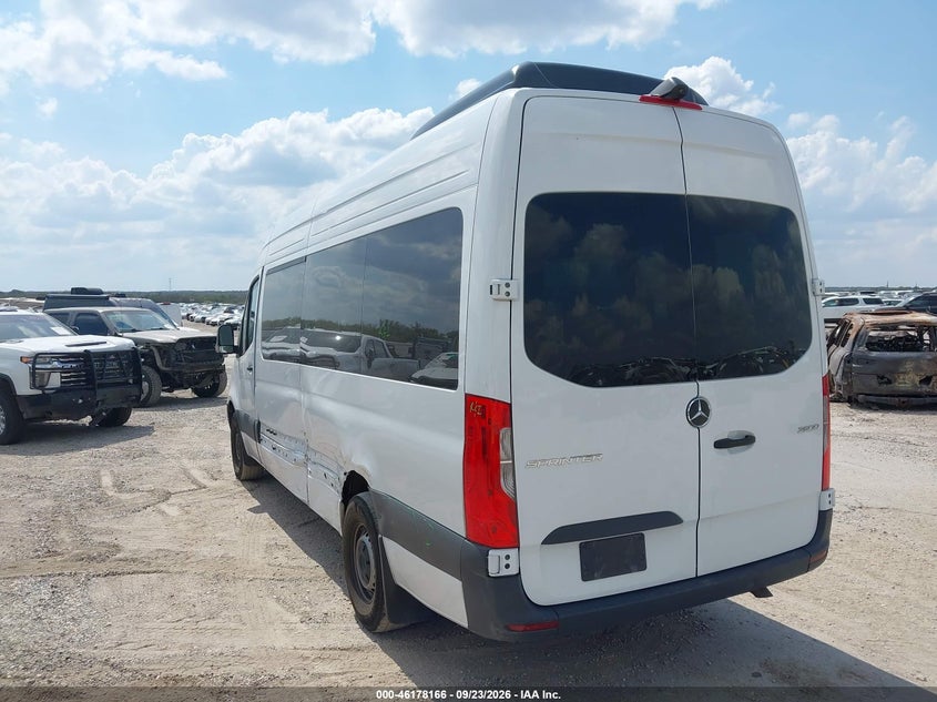 Vin: w1z4kghy1tt606108, lot: 46678024, mercedes-benz sprinter 2500 high roof 4-cyl diesel 20263