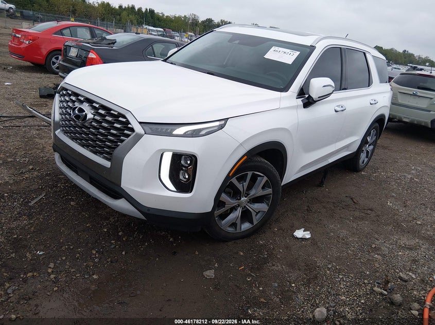 2021 Hyundai Palisade Sel, Затопление, IAAI, VIN KM8R3DHE9MU298161 — фото 2
