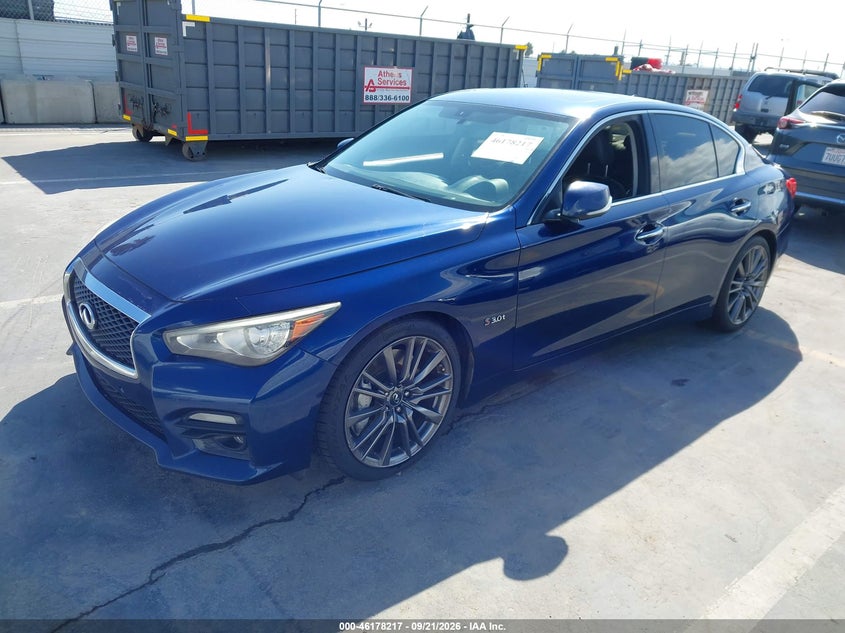 Vin: jn1fv7ap4gm420267, lot: 46678077, infiniti q50 3.0t red sport 400 20162