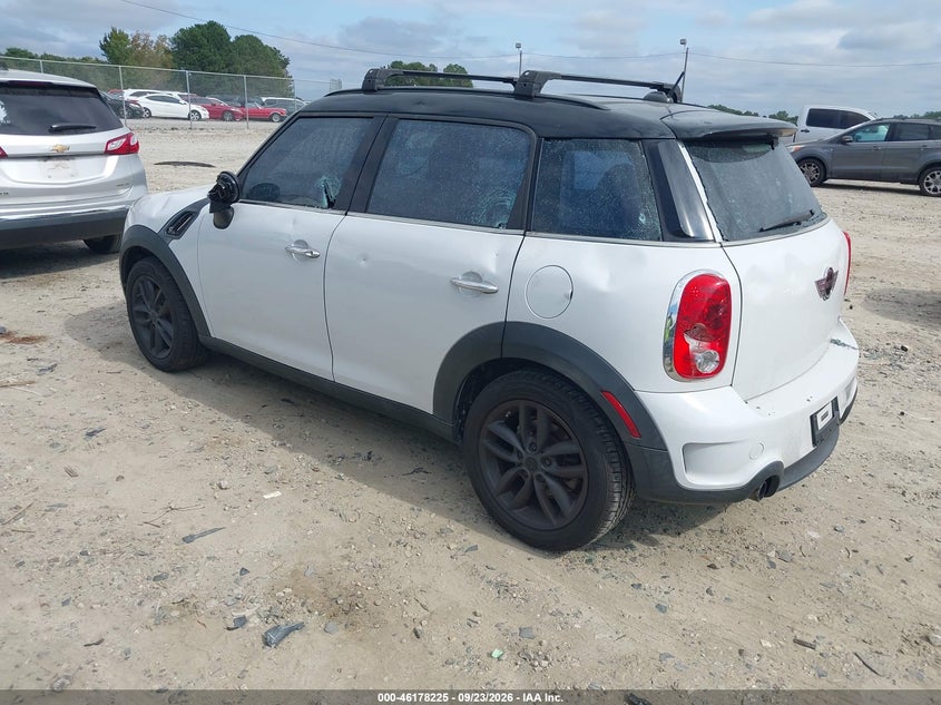 Vin: wmwzc3c58cwm26797, lot: 46678086, mini cooper s countryman 20123