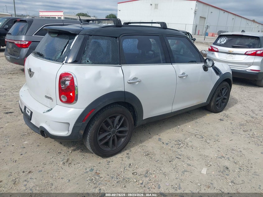 Vin: wmwzc3c58cwm26797, lot: 46678086, mini cooper s countryman 20124