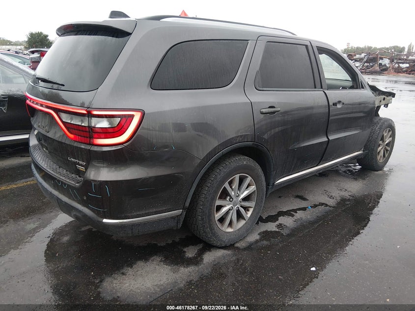 Vin: 1c4rdjdg9fc202383, lot: 46678127, dodge durango limited 20154