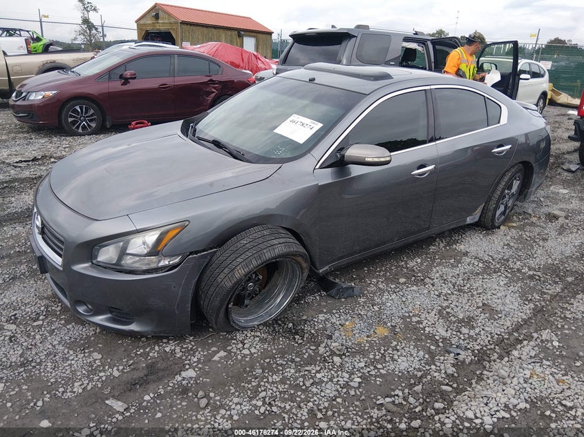 Vin: 1n4aa5ap0ec466324, lot: 46678134, nissan maxima 3.5 s 20142