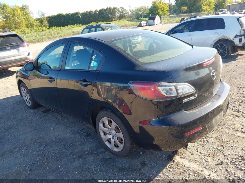 Vin: jm1bl1upxd1833673, lot: 46678173, mazda mazda3 i sport 20133