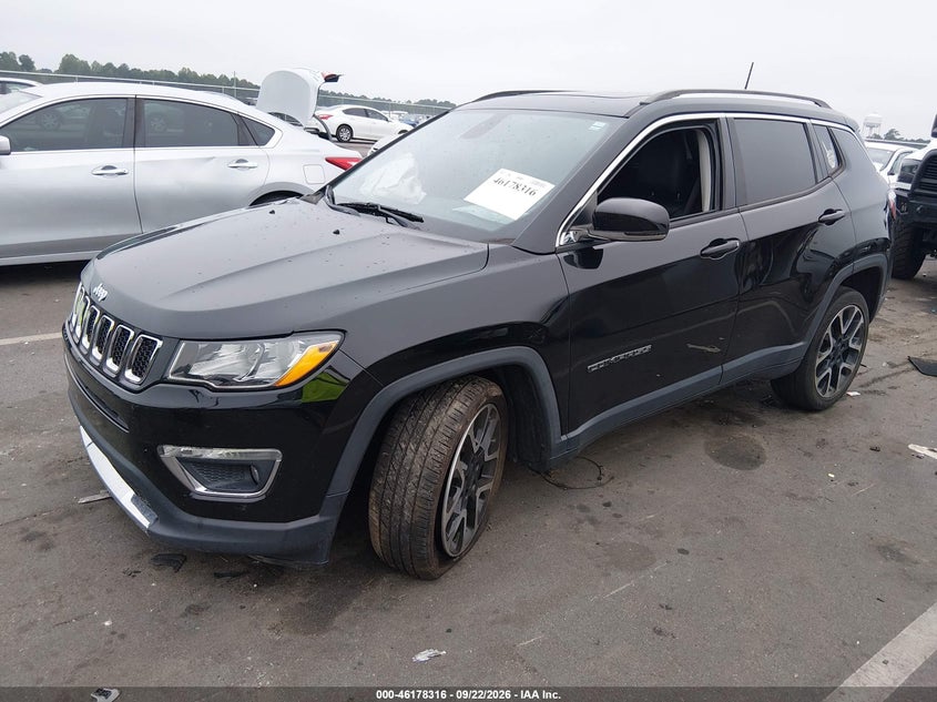 Vin: 3c4njccb5jt248105, lot: 46678177, jeep compass limited fwd 20182