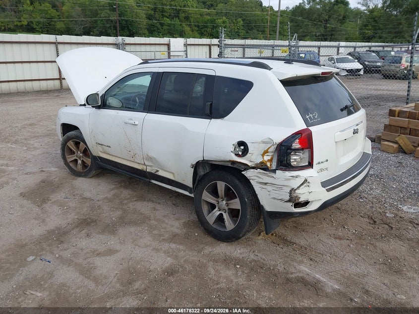 Vin: 1c4njdeb9hd176344, lot: 46678181, jeep compass high altitude 4x4 20173