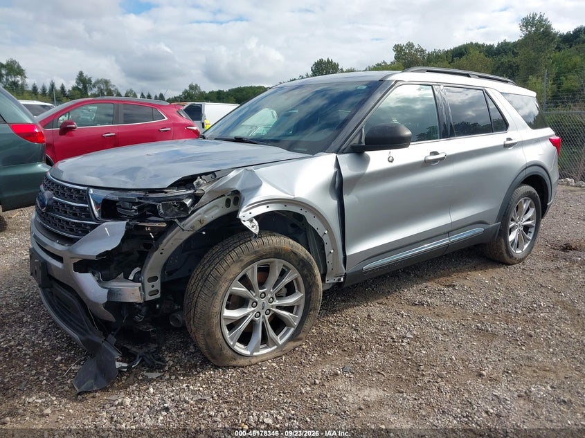 Vin: 1fmsk8dh8lgc02657, lot: 46678206, ford explorer xlt 20202