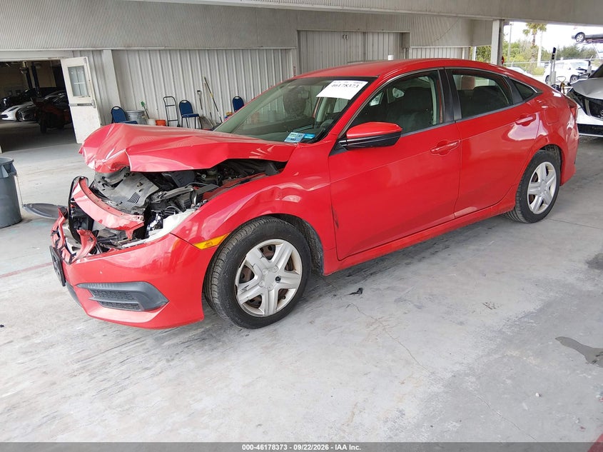 2017 Honda Civic, Удар спереду, IAAI, VIN 2HGFC2F51HH526680 — фото 2