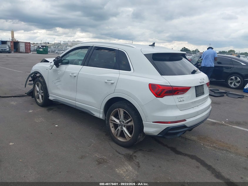 Vin: wa1fecf32l1026705, lot: 46678261, audi q3 prestige 45 tfsi s line quattro tiptronic 20203