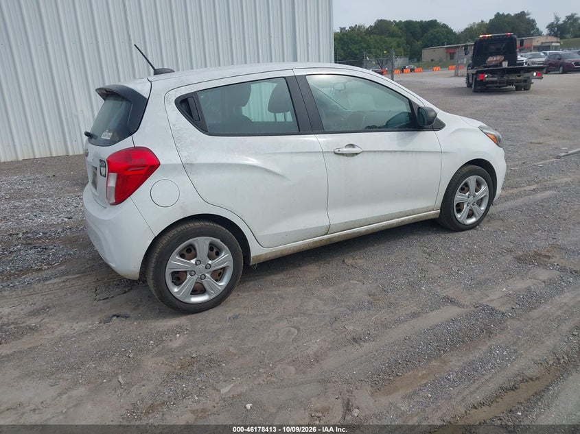 Vin: kl8cb6sa1kc735368, lot: 46678273, chevrolet spark ls cvt 20194