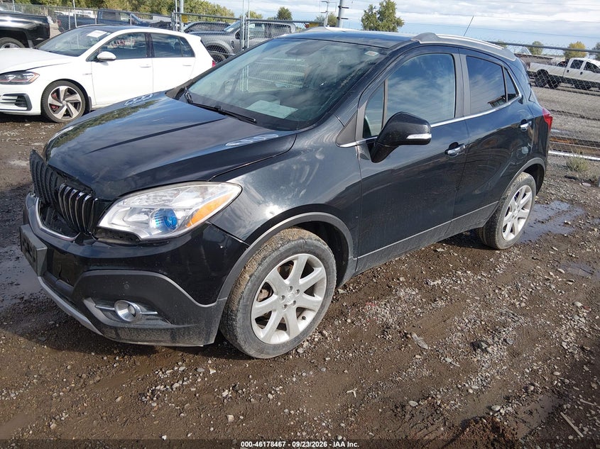 Vin: kl4cjhsb1fb143263, lot: 46678327, buick encore premium 20152