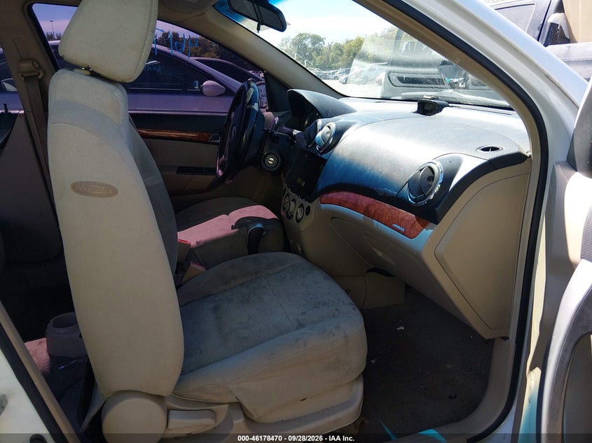 CHEVROLET AVEO 2009 VIN KL1TG66E09B322337