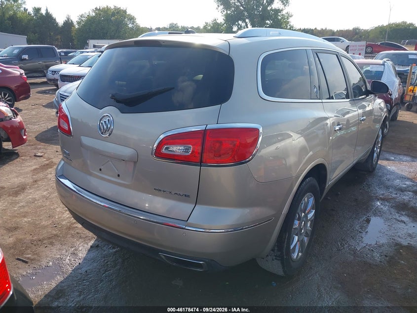 Vin: 5gakrbkd2ej193412, lot: 46678334, buick enclave leather 20144