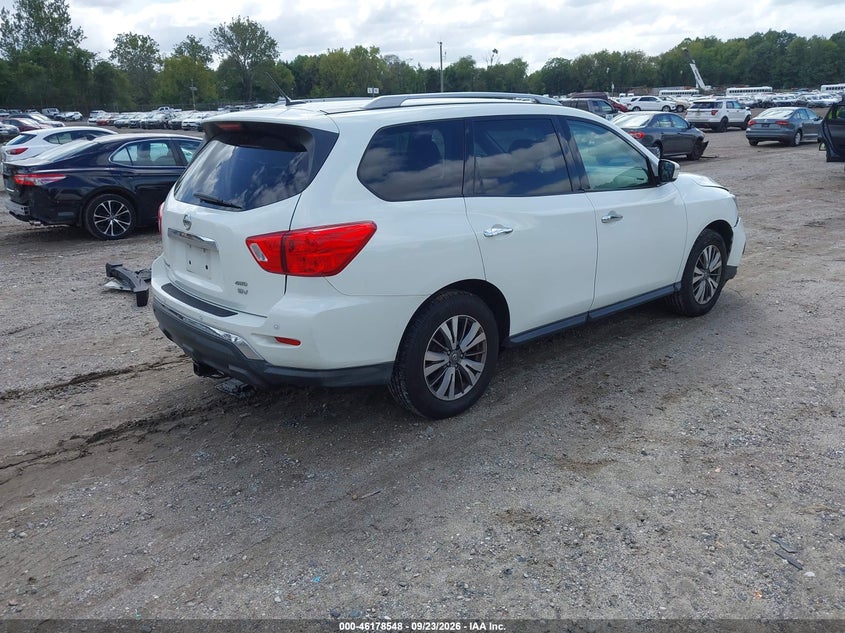 Vin: 5n1dr2mm4jc633631, lot: 46678408, nissan pathfinder sv 20184