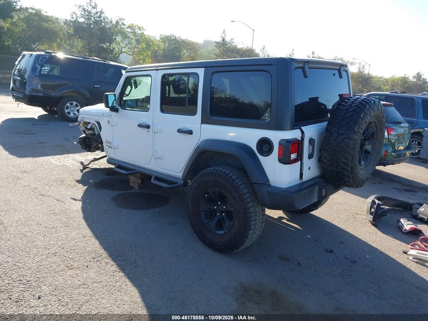 Vin: 1c4hjxdg0kw576946, lot: 46678418, jeep wrangler unlimited sport s 4x4 20193