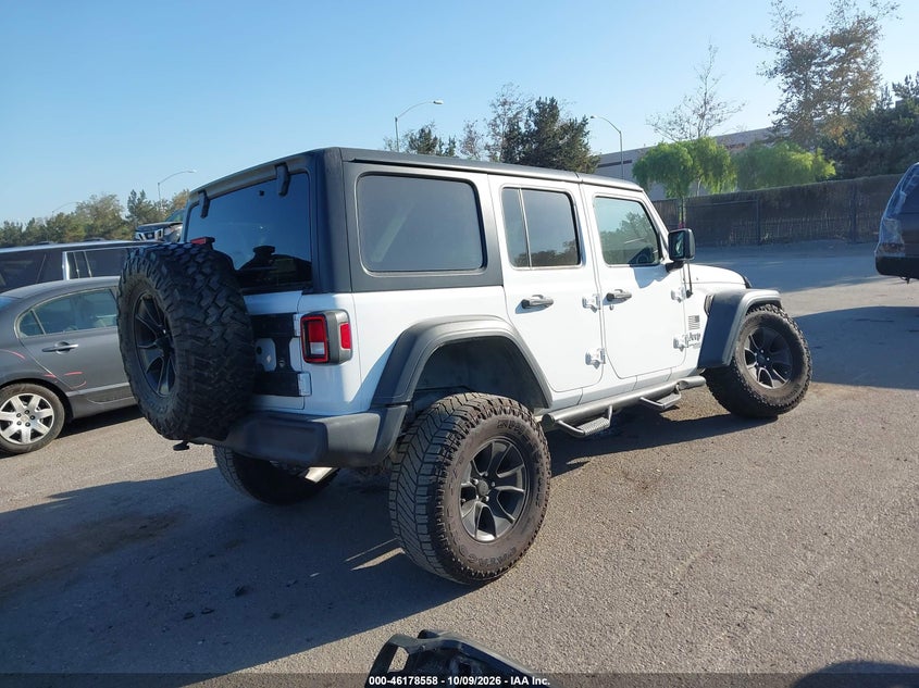 Vin: 1c4hjxdg0kw576946, lot: 46678418, jeep wrangler unlimited sport s 4x4 20194