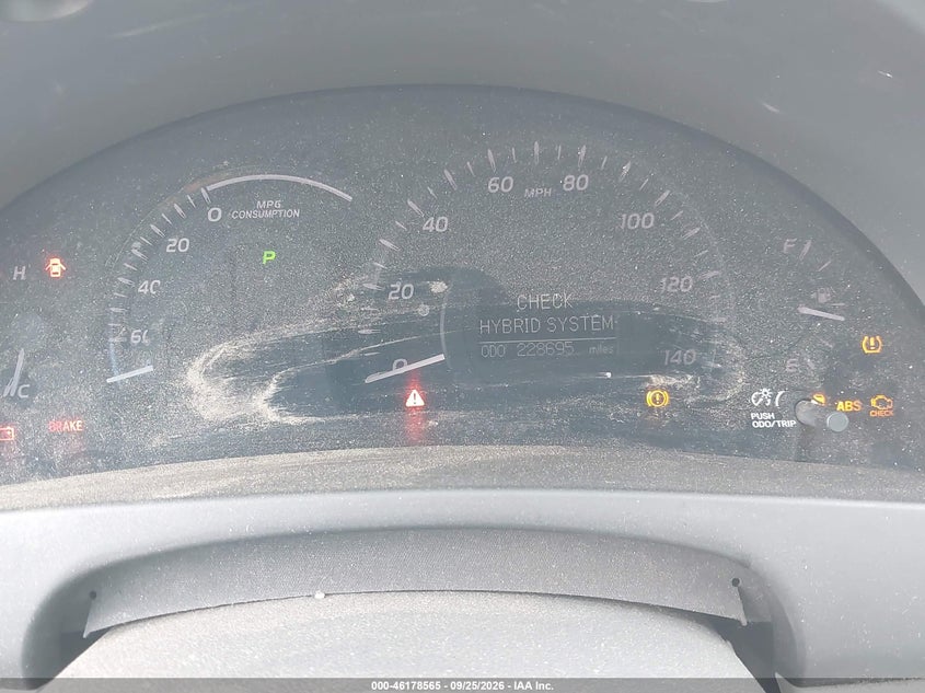 TOYOTA CAMRY HYBRID 2008 VIN 4T1BB46K48U045008