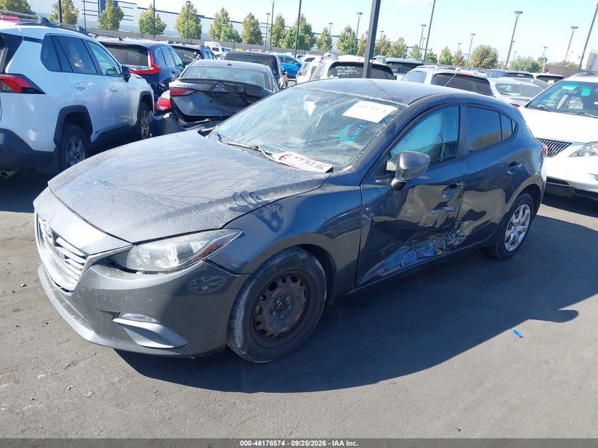 Vin: 3mzbm1j78gm262013, lot: 46678434, mazda mazda3 i sport 20162