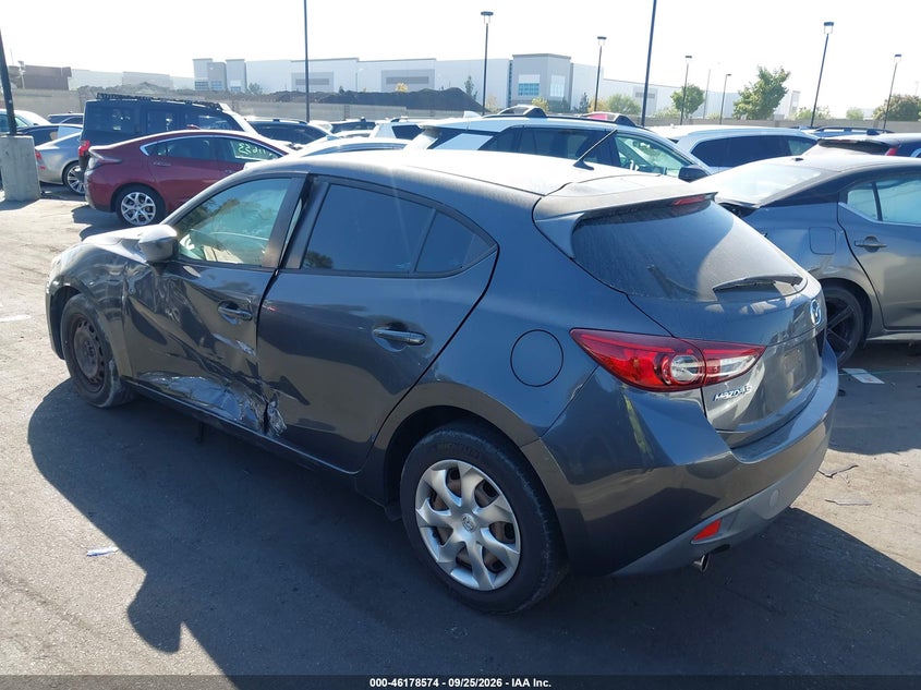 Vin: 3mzbm1j78gm262013, lot: 46678434, mazda mazda3 i sport 20163