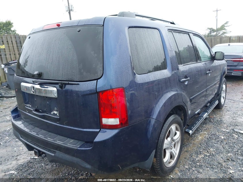 Vin: 5fnyf4h50db075085, lot: 46678463, honda pilot ex-l 20134