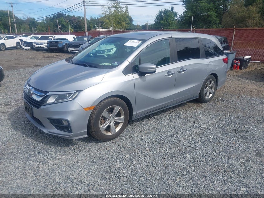 Vin: 5fnrl6h76jb009601, lot: 46678502, honda odyssey ex-l 20182