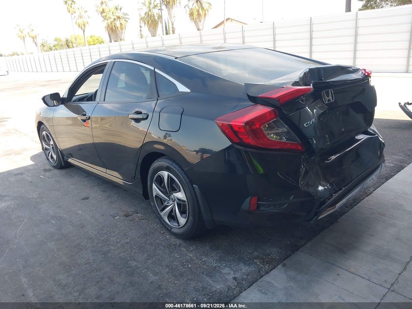 Vin: 19xfc2f6xke211340, lot: 46678521, honda civic lx 20193