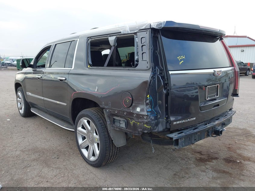 Vin: 1gys4hkj4gr129621, lot: 46678550, cadillac escalade esv luxury collection 20163