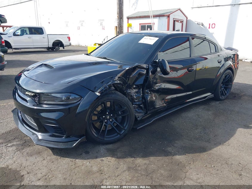 Vin: 2c3cdxgj6ph660580, lot: 46678557, dodge charger scat pack widebody 20232