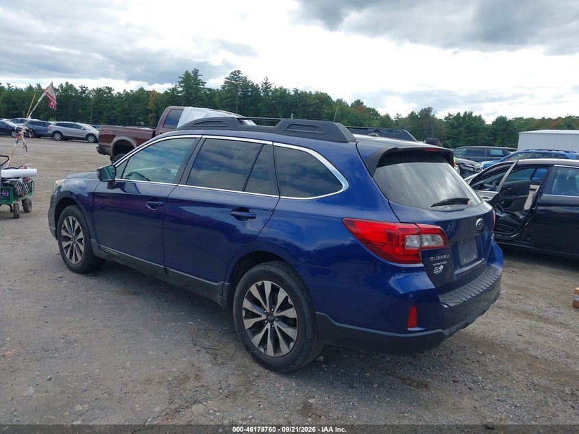 Vin: 4s4bsanc0f3246660, lot: 46678620, subaru outback 2.5i limited 20153