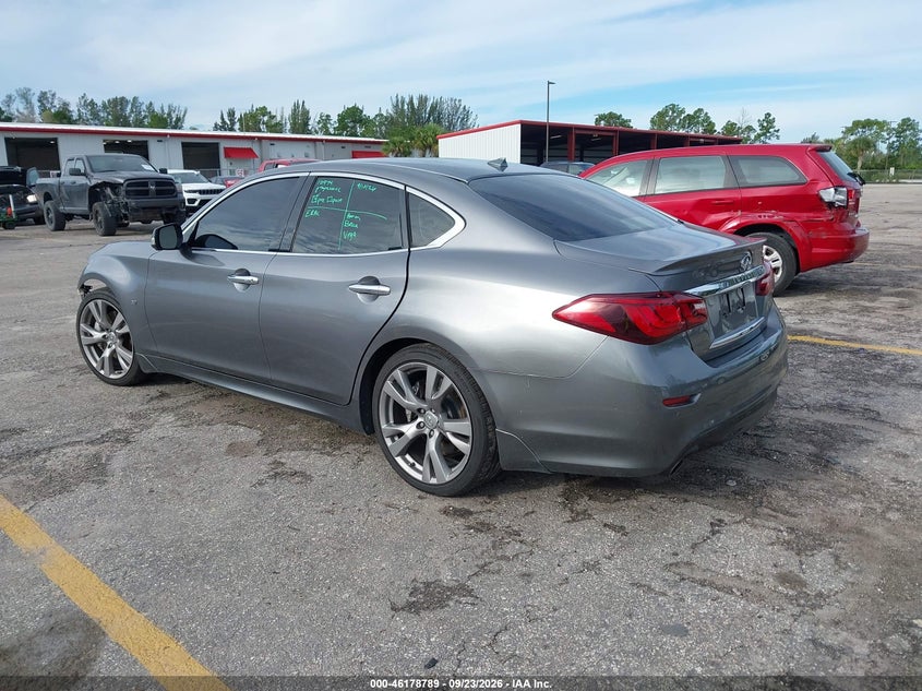 Vin: jn1by1ap5km505789, lot: 46678649, infiniti q70 3.7 luxe 20193