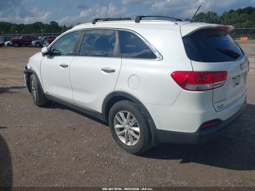 Vin: 5xypgda32hg255104, lot: 46678654, kia sorento 2.4l lx 20173