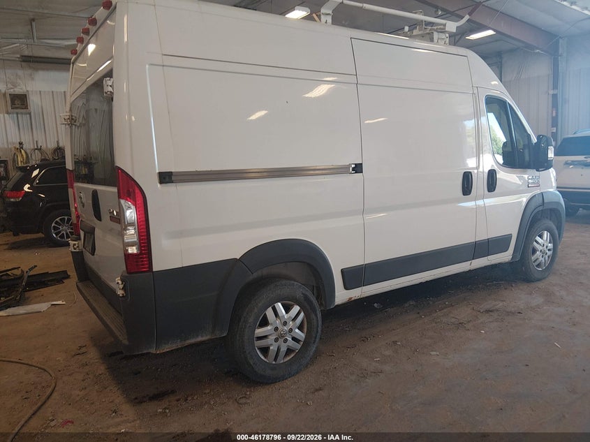 Vin: 3c6trvcg6ee122182, lot: 46678656, ram promaster 2500 high roof 20144