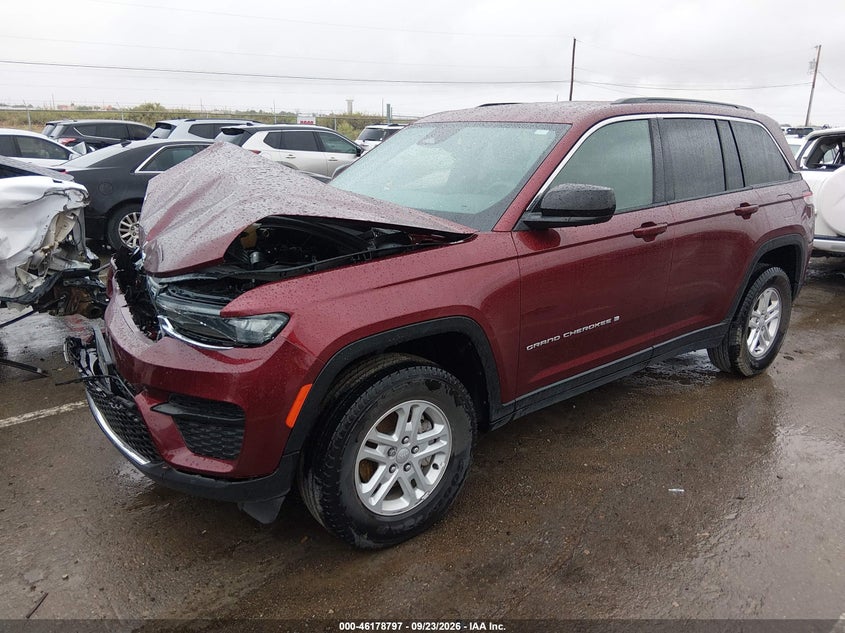 Vin: 1c4rjgag4r8604397, lot: 46678657, jeep grand cherokee laredo 4x2 20242