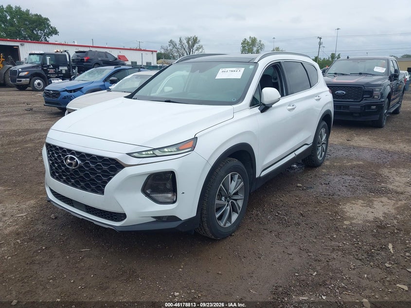 Vin: 5nms53ad6kh021810, lot: 46678673, hyundai santa fe ultimate 20192