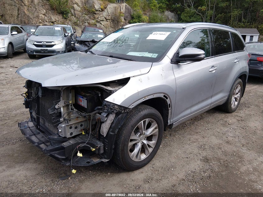Vin: 5tdjkrfhxfs221272, lot: 46678702, toyota highlander xle v6 20152