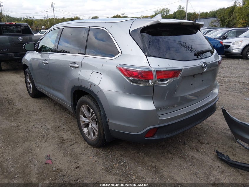 Vin: 5tdjkrfhxfs221272, lot: 46678702, toyota highlander xle v6 20153