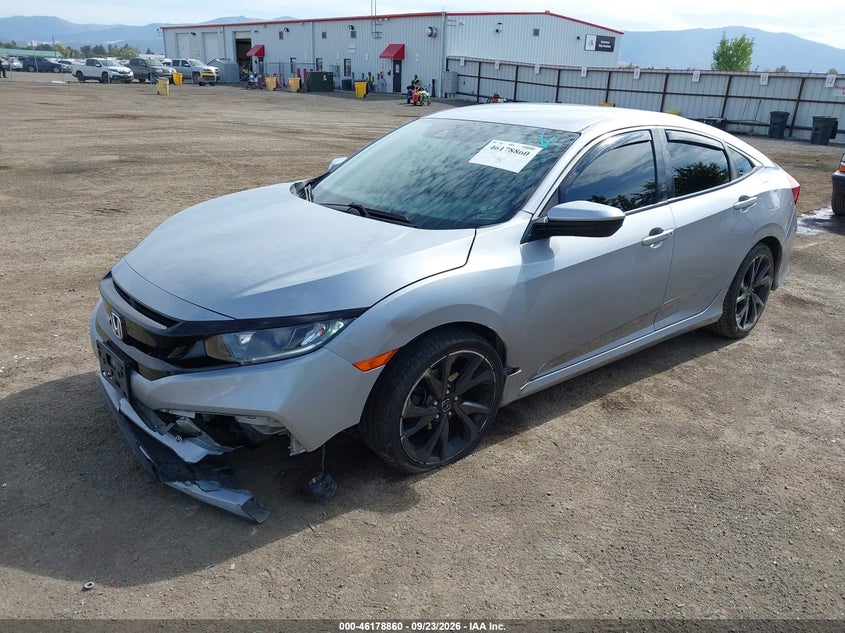 Vin: 19xfc2f82me201972, lot: 46678721, honda civic sport 20212