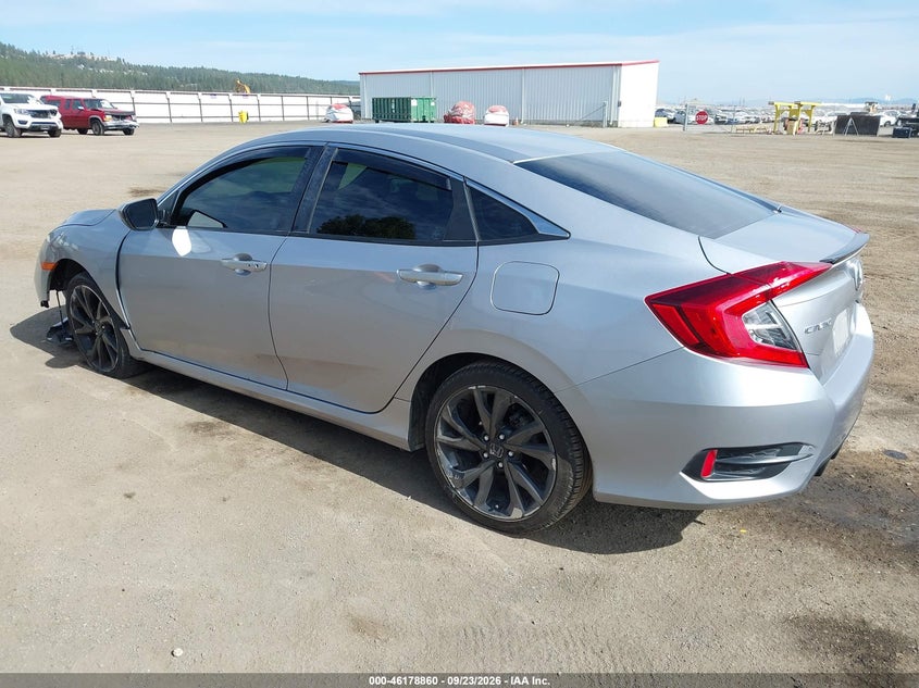 Vin: 19xfc2f82me201972, lot: 46678721, honda civic sport 20213