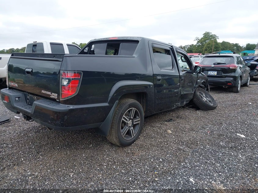 Vin: 5fpyk1f77db007954, lot: 46678729, honda ridgeline sport 20134
