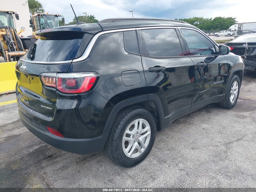 Vin: 3c4njcab2kt726730, lot: 46678772, jeep compass sport fwd 20194