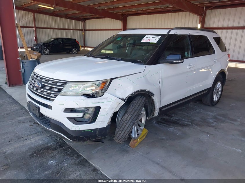 Vin: 1fm5k7dh1ggd35967, lot: 46678805, ford explorer xlt 20162