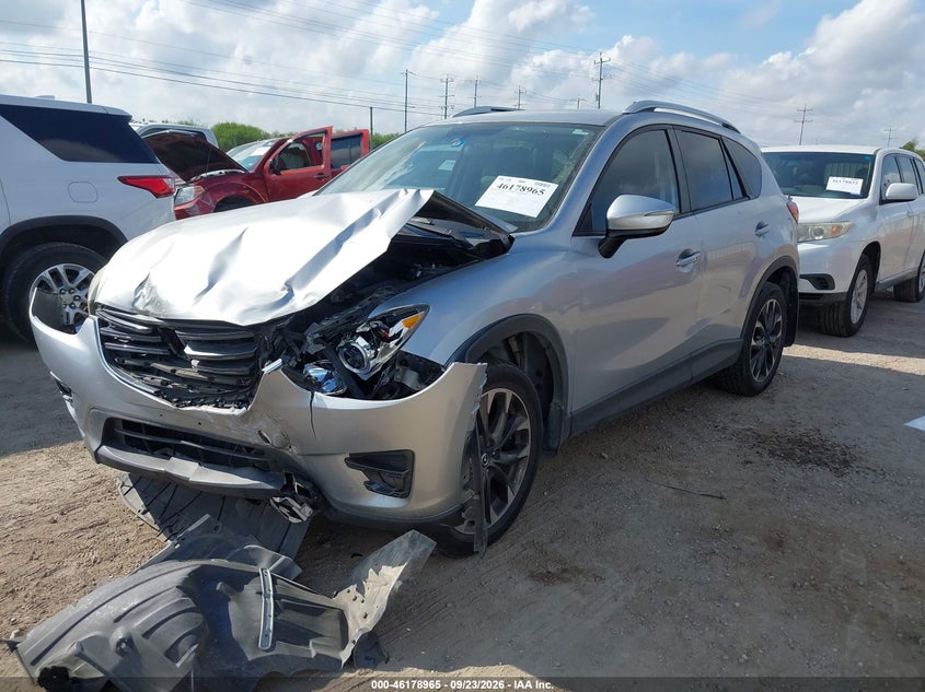 Vin: jm3ke2dy8g0647026, lot: 46678825, mazda cx-5 grand touring 20162