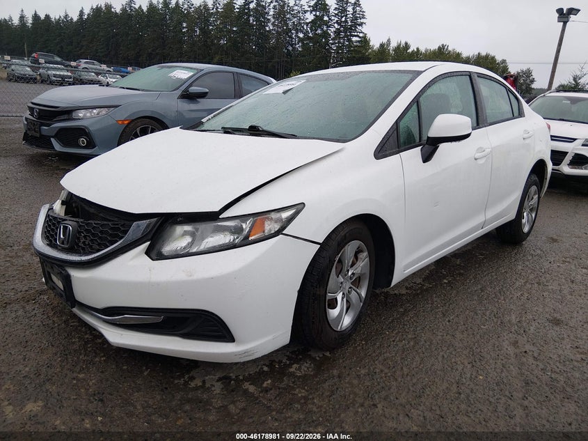 Vin: 19xfb2f53de236240, lot: 46678841, honda civic lx 20132