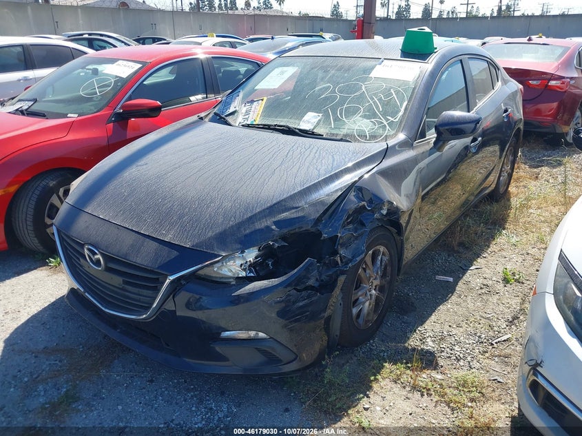 Vin: jm1bm1u75g1308277, lot: 46678890, mazda mazda3 i sport 20162