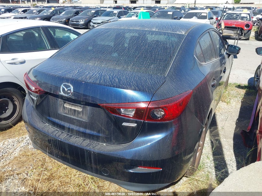 Vin: jm1bm1u75g1308277, lot: 46678890, mazda mazda3 i sport 20164