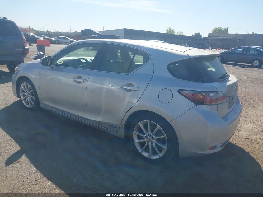 Vin: jthkd5bh2b2033665, lot: 46678898, lexus ct 200h premium 20113