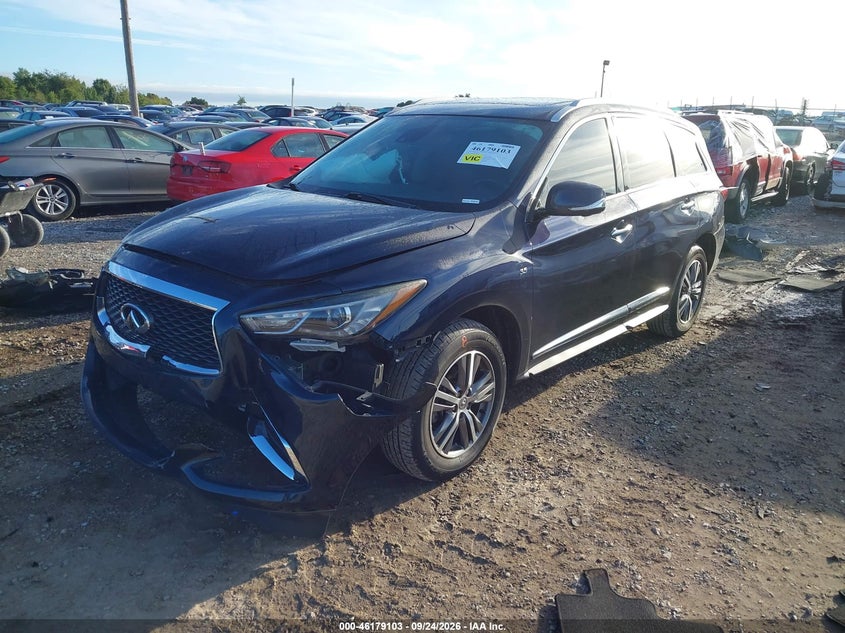 Vin: 5n1dl0mm2lc516025, lot: 46678963, infiniti qx60 luxe awd 20202