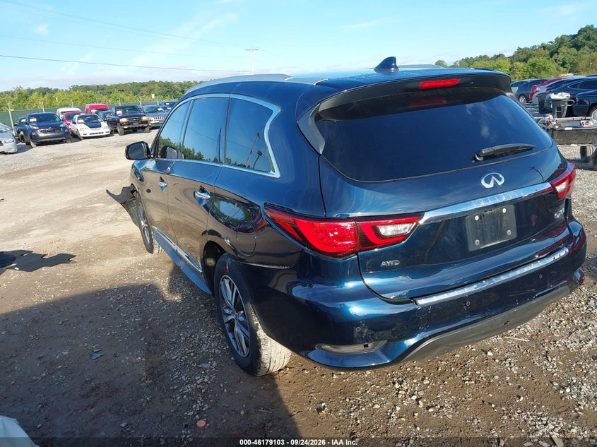 Vin: 5n1dl0mm2lc516025, lot: 46678963, infiniti qx60 luxe awd 20203
