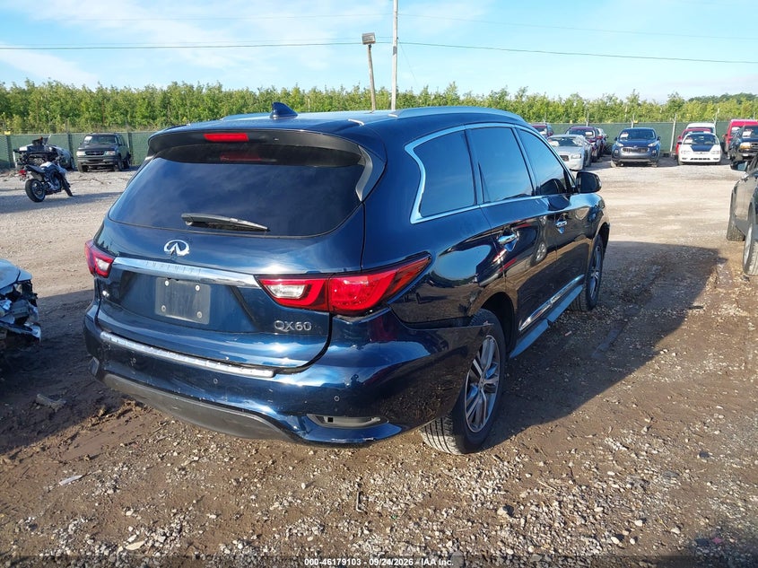 Vin: 5n1dl0mm2lc516025, lot: 46678963, infiniti qx60 luxe awd 20204